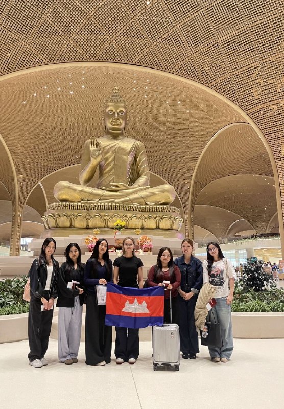 NUMIC students at their send-off for Duksung Women&rsquo;s University in South Korea