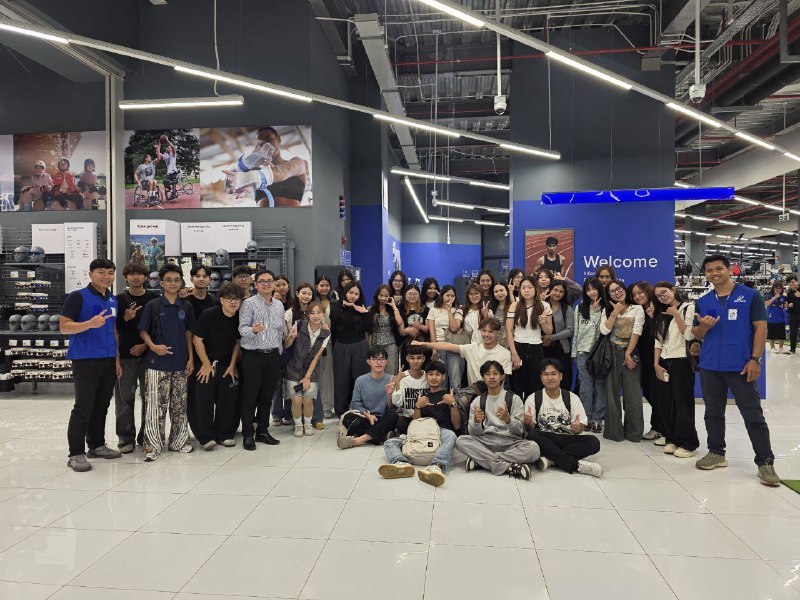 NUMIC students at Decathlon Cambodia